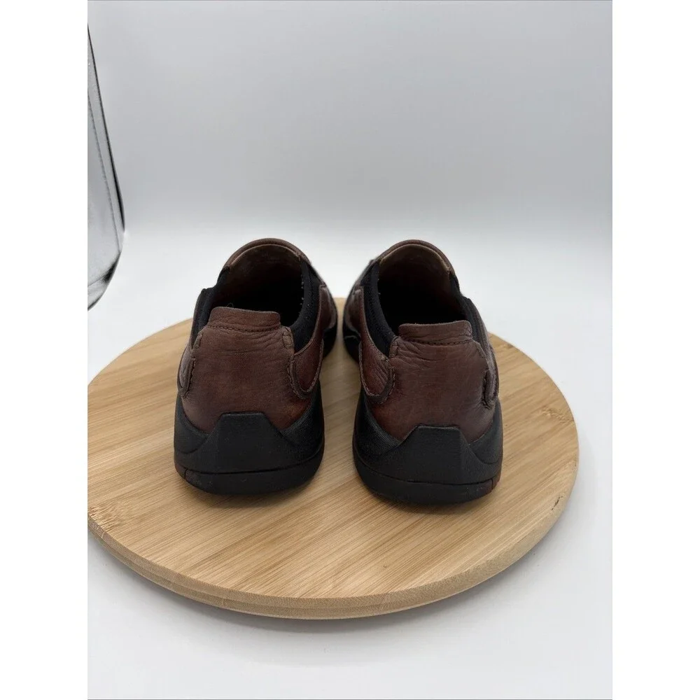 Clarks Pickett Mens 8M Brown Leather Casual Slip On Shoes 36596